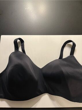 Auden Smooth Black Full-Coverage Wireless Bra - Women Intimates Size 44DD